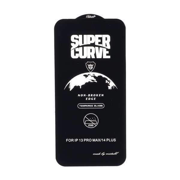 محافظ صفحه نمایش شیشه ای Full Cover ESD SUPER CURVE Mietubl مدل NTC - Apple iPhone 13 Pro Max / iPhone 14 Plus