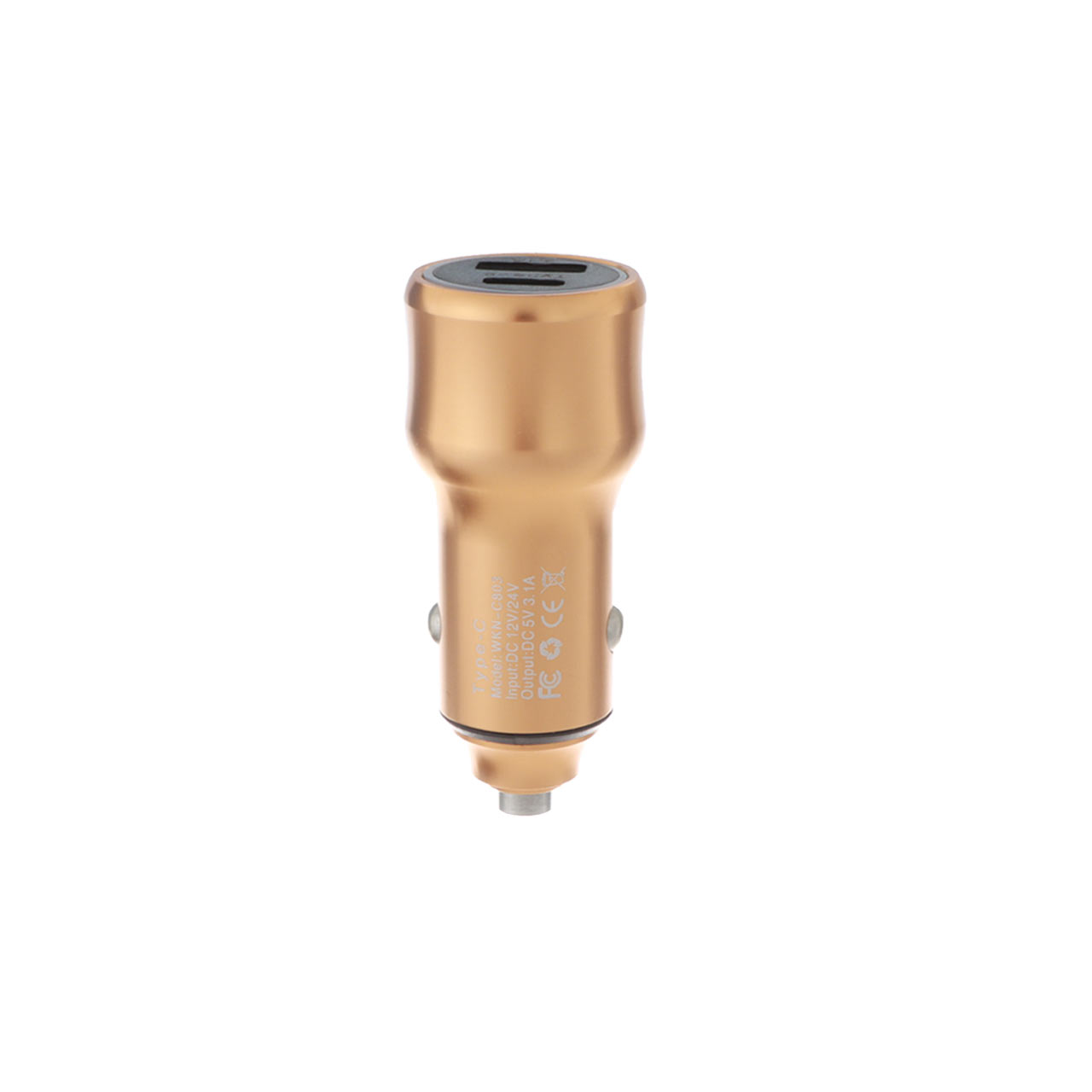 شارژر فندکی فست و PD دو پورت FAST مدل WKN-C803 55W - طلایی