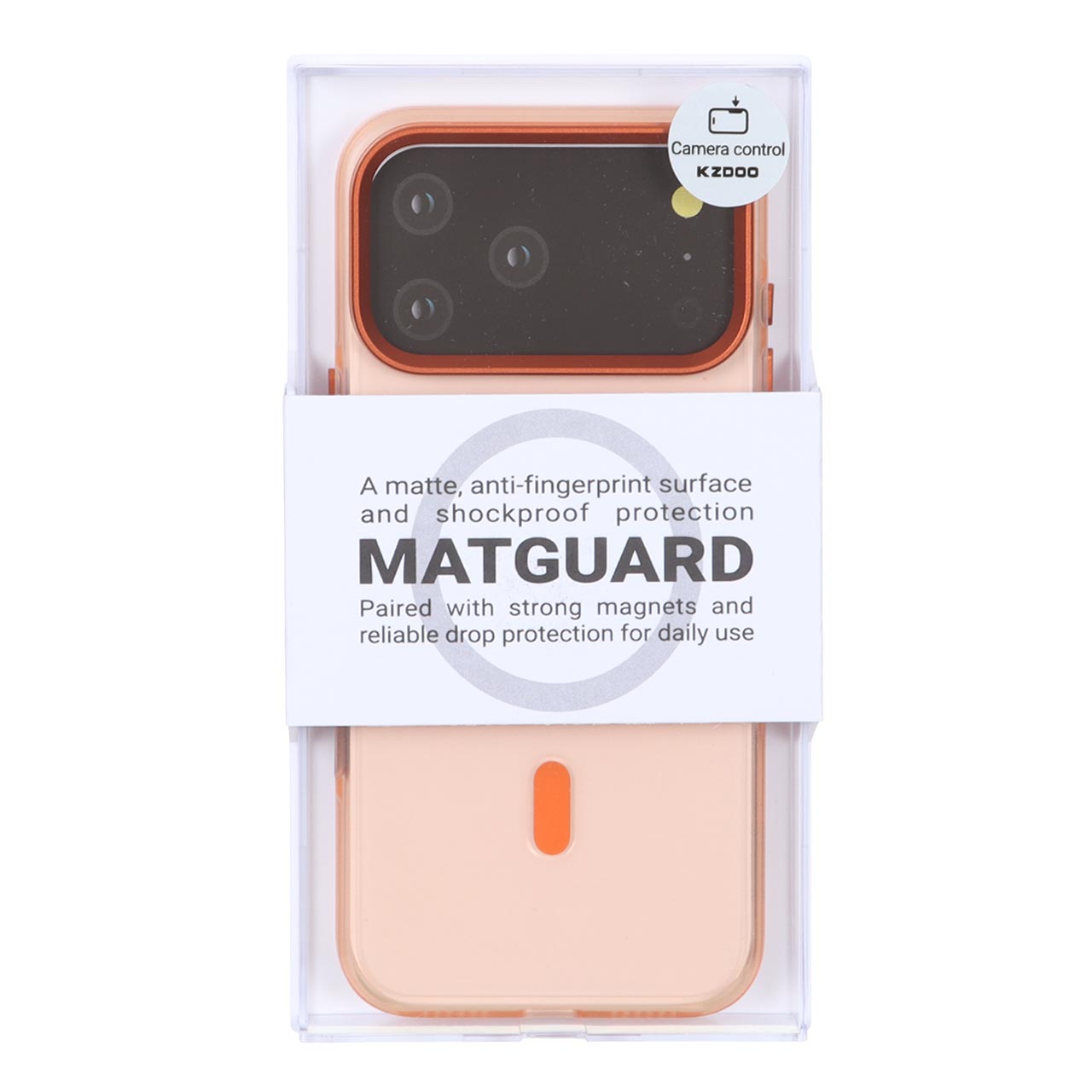قاب Original KDoo MATGUARD Magsafe مدل Apple iPhone 17 Pro Max - نارنجی (پک دار) - NTC