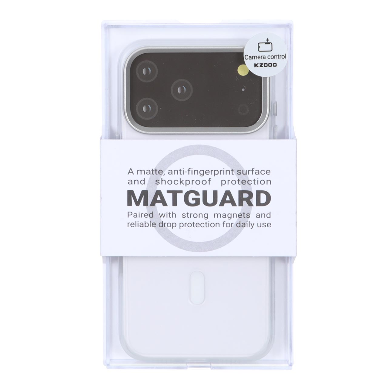 قاب Original KDoo MATGUARD Magsafe مدل Apple iPhone 17 Pro Max - شفاف (پک دار) - NTC