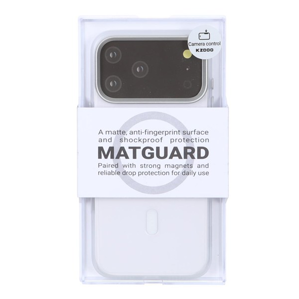 قاب Original KDoo MATGUARD Magsafe مدل Apple iPhone 17 Pro Max - شفاف (پک دار) - NTC