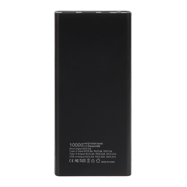 پاوربانک (PD و فست شارژ) Mossco 10000mAh مدل K100 22.5W - مشکی