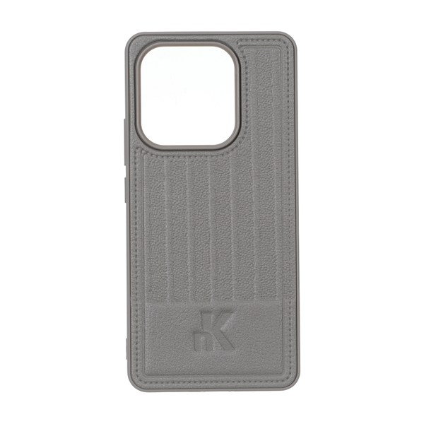 قاب NK چرمی Line Case مدل Xiaomi Redmi Note 14 4G - خاکستری