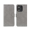 کیف چرمی موبایل مگنتی محافظ لنزدار KRF مدل Xiaomi Redmi Note 14 4G - طوسی