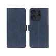 کیف چرمی موبایل مگنتی محافظ لنزدار KRF مدل Xiaomi Redmi Note 14 4G - سرمه ای
