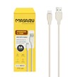 کابل شارژ 1.1 متری فست اندروید Masaru مدل M301A - سفید - SMO