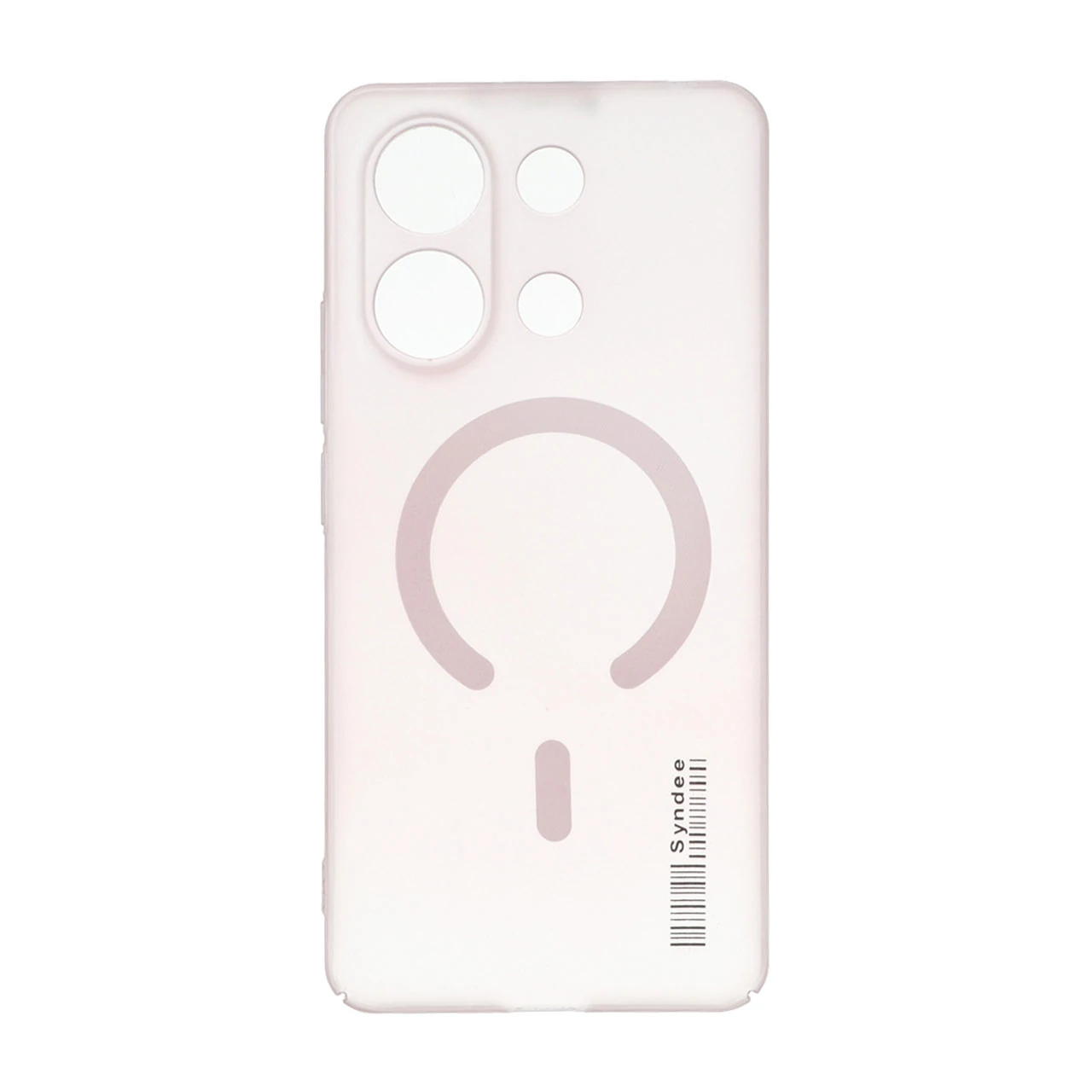 قاب Syndee مات طرح مگ سیف Xiaomi Redmi Note 13 4G - صورتی چرک