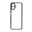 قاب پشت سخت شفاف محافظ لنزدار دور رنگی Samsung Galaxy A06 - بنفش