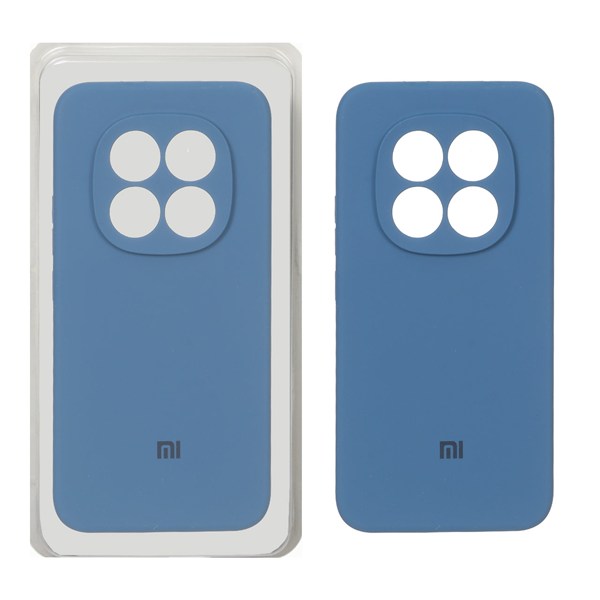 قاب سیلیکونی پاک کنی محافظ لنزدار اورجینال Xiaomi Redmi Note 15 Pro Plus - آبی تیره (پک اصلی)