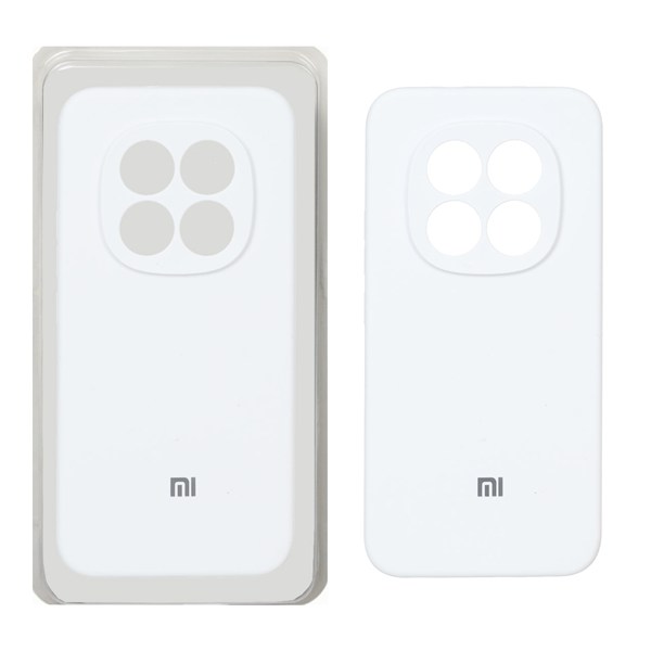 قاب سیلیکونی پاک کنی محافظ لنزدار اورجینال Xiaomi Redmi Note 15 Pro Plus - سفید (پک اصلی)