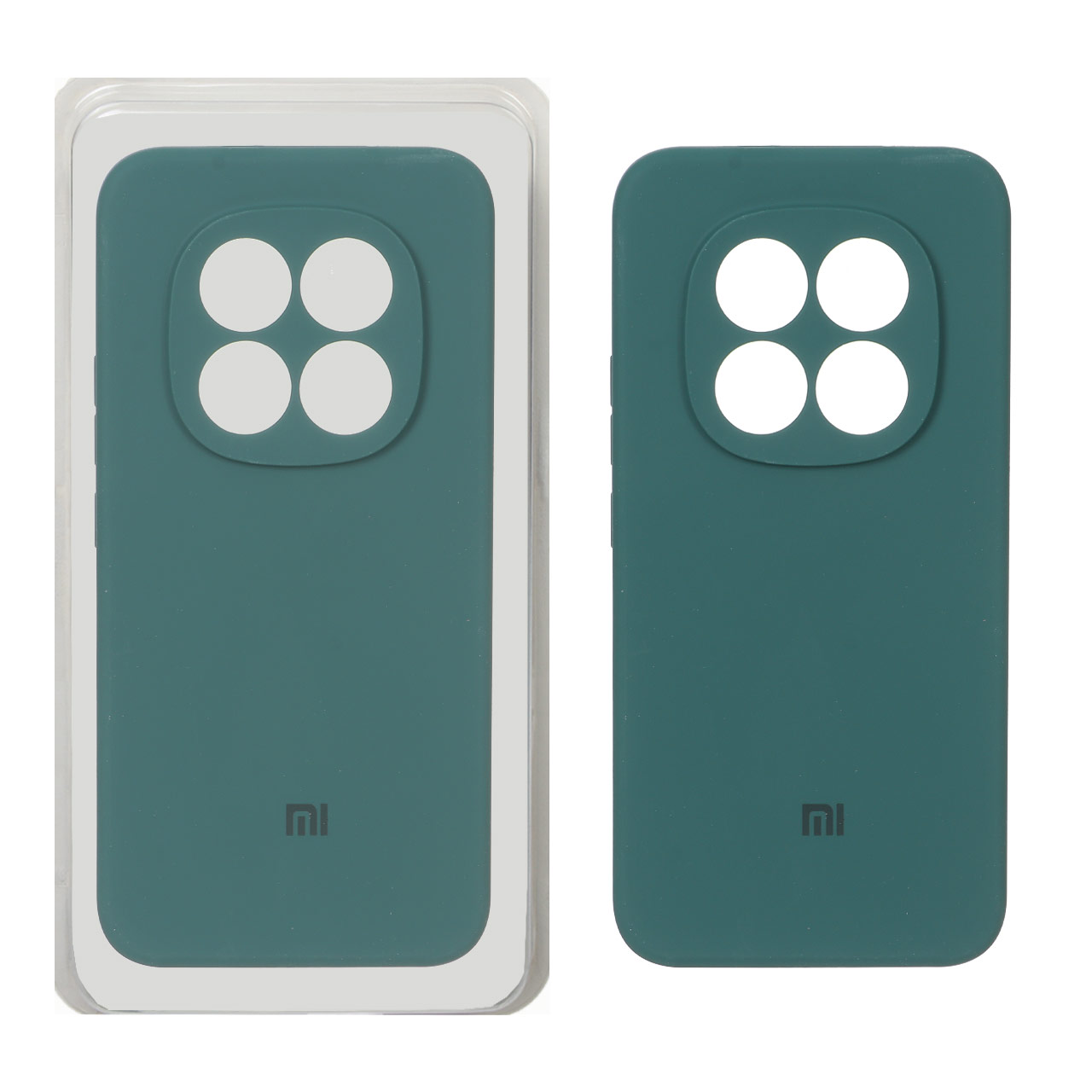قاب سیلیکونی پاک کنی محافظ لنزدار اورجینال Xiaomi Redmi Note 15 Pro Plus - سبز (پک اصلی)