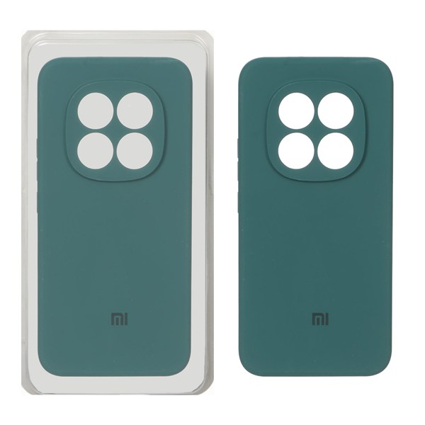 قاب سیلیکونی پاک کنی محافظ لنزدار اورجینال Xiaomi Redmi Note 15 Pro Plus - سبز (پک اصلی)