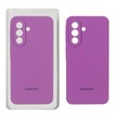 قاب سیلیکونی پاک کنی محافظ لنزدار اورجینال Samsung Galaxy A57 - ارغوانی (پک اصلی)