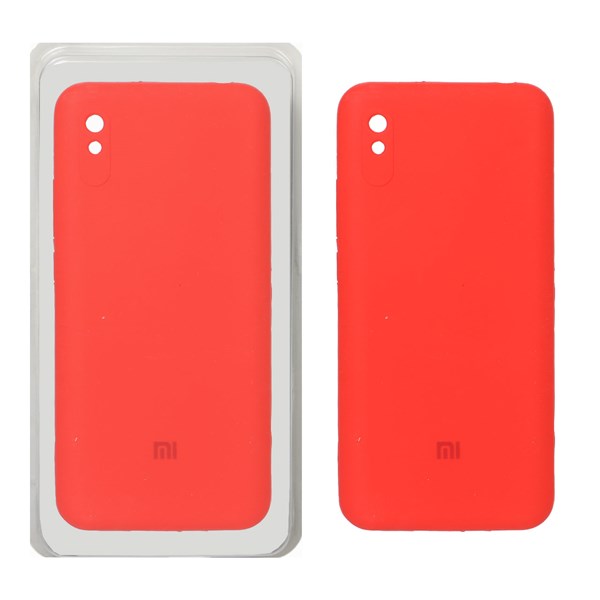 قاب سیلیکونی پاک کنی محافظ لنزدار اورجینال Xiaomi Redmi 9A / Redmi 9A Sport / Redmi 9AT - قرمز (پک اصلی)