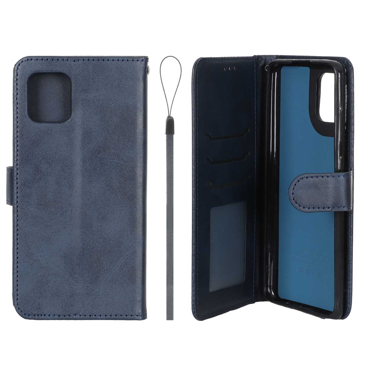 کیف موبایل مگنتی درجه یک داخل خز MNC Plus مدل Samsung Galaxy Note 10 lite - سرمه ای