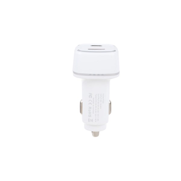 شارژر فندکی فست و PD دو پورت FIRSTYOU مدل F022 38W - سفید