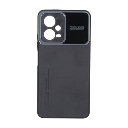 قاب Auto Focus طرح چرم Xiaomi Redmi Note 12 5G / Poco X5 5G - مشکی