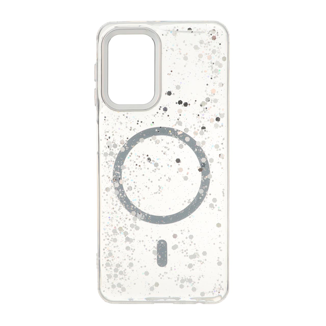 قاب اکلیلی طرح مگ سیف لنز کروم Samsung Galaxy A22 4G / M22 / M32 4G / F22 - فیلی