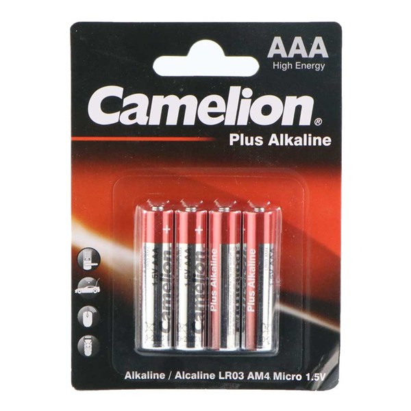 باتری چهارتایی نیم قلمی کملیون Plus Alkaline