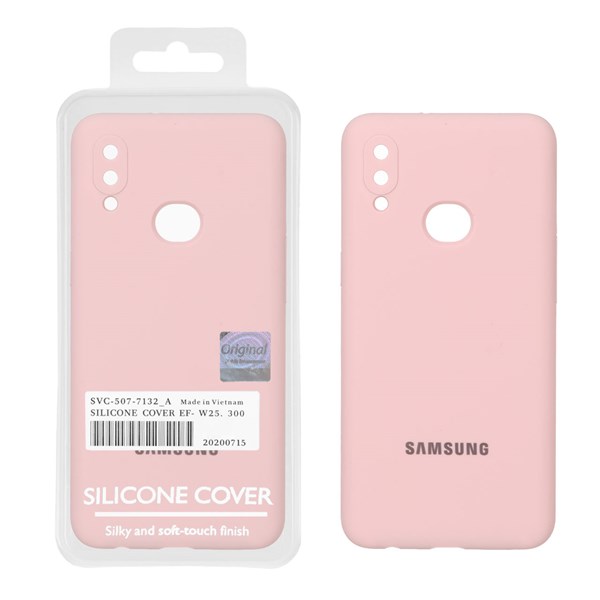 قاب سیلیکونی پاک کنی اورجینال Master Quality مدل Samsung Galaxy A10s - صورتی چرک (پک دار)