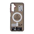 قاب Caution مات طرح مگ سیف دکمه متال Samsung Galaxy A05s / M14 4G / F14 4G - مشکی