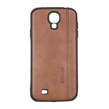 قاب طرح چرم RYOURK مدل Samsung Galaxy S4 - قهوه ای
