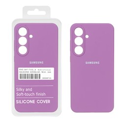 قاب سیلیکونی پاک کنی اورجینال درجه یک Samsung Galaxy S25 FE - ارغوانی (پک دار)