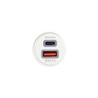 شارژر فندکی PD و فست دو پورت مدل CC-68 45W - سفید DST (گارانتی شش ماهه)