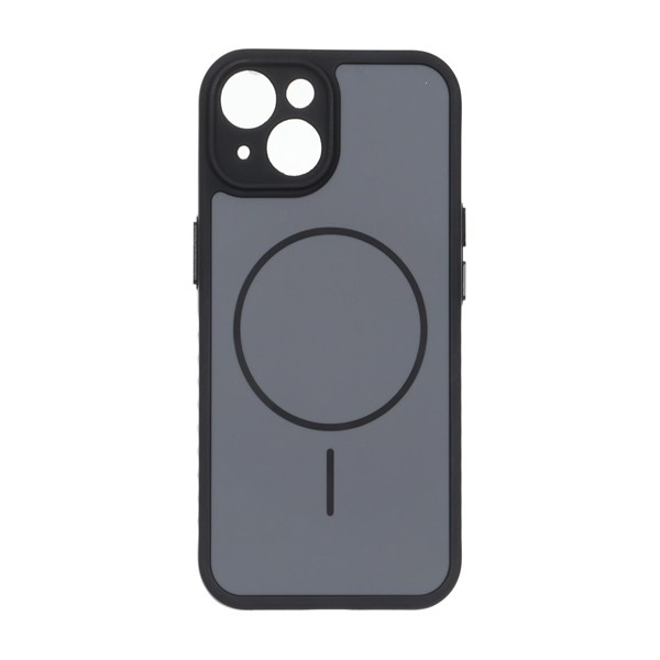 قاب Soft طرح مگ سیف محافظ لنزدار Apple iPhone 15 - مشکی