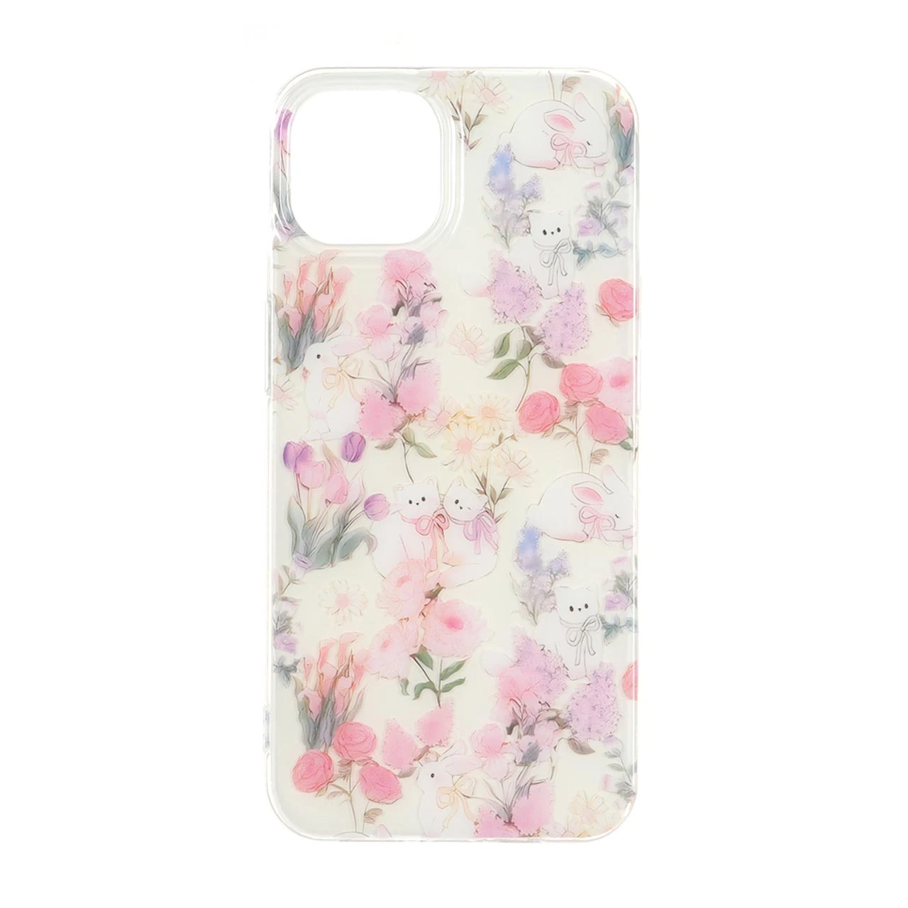 قاب Flower پشت سخت دور ژله ای Apple iPhone 13 / iPhone 14 - طرح 47