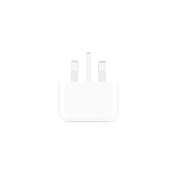 شارژر دیواری اپل 3 پین 20W - B/A - سفید - اصلی (openbox)