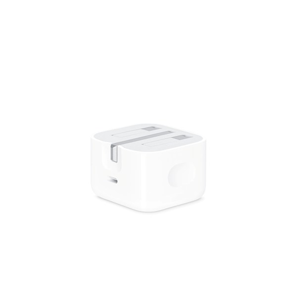شارژر دیواری اپل 3 پین 20W - B/A - سفید - اصلی (openbox)