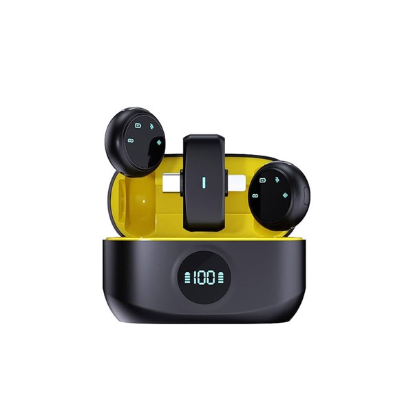 میکروفون بی سیم JBQ Type-C & Lightning مدل B250352 - مشکی (کارکرده)