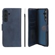 کیف موبایل مگنتی Crystal داخل مخمل Samsung Galaxy S25 FE - سرمه ای