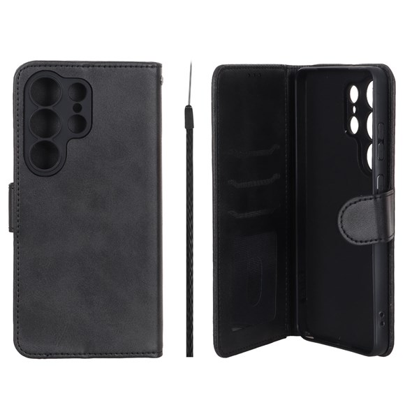 کیف موبایل مگنتی Crystal داخل مخمل Samsung Galaxy S26 Ultra - مشکی