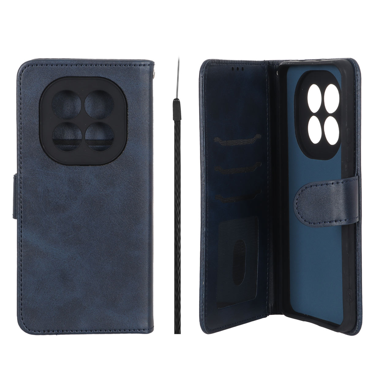 کیف موبایل مگنتی Crystal داخل مخمل Xiaomi Redmi Note 15 Pro 4G - سرمه ای