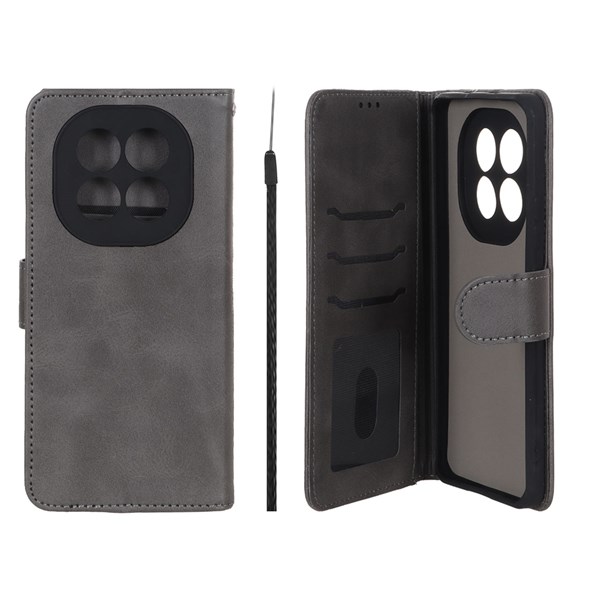 کیف موبایل مگنتی Crystal داخل مخمل Xiaomi Redmi Note 15 - طوسی
