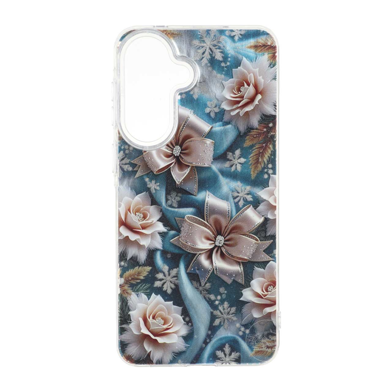 قاب اطلسی Flower دور شفاف Samsung Galaxy A57 - طرح 36