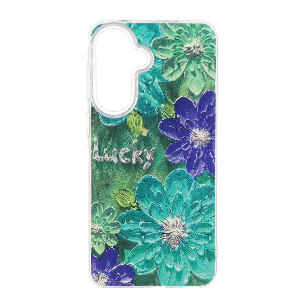 قاب اطلسی Flower دور شفاف Samsung Galaxy A57 - طرح 39