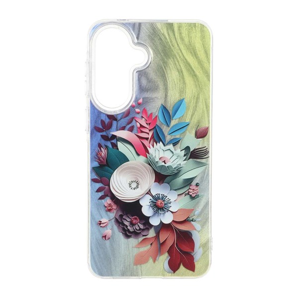 قاب اطلسی Flower دور شفاف Samsung Galaxy A57 - طرح 40