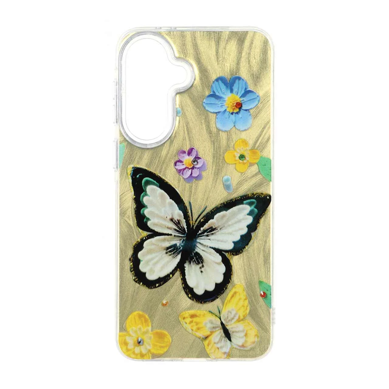 قاب اطلسی Flower دور شفاف Samsung Galaxy A37 - طرح 73