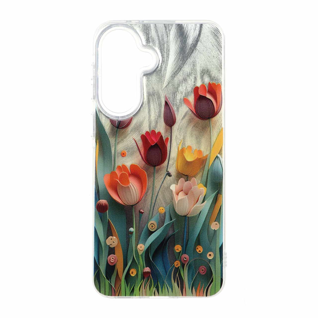 قاب اطلسی Flower دور شفاف Samsung Galaxy A37 - طرح 78