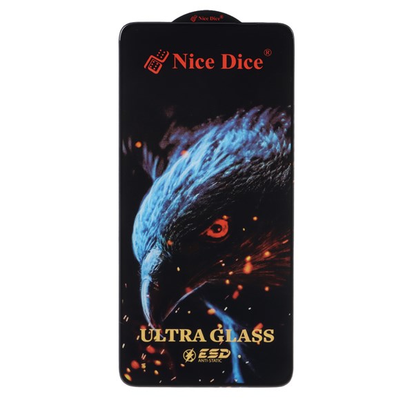 محافظ صفحه نمایش شیشه ای Full Cover Nice Dice Ultra Glass مدل Xiaomi Redmi Note 14S / Note 13 Pro 4G / Poco M6 Pro 4G