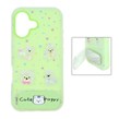 قاب Cute Puppy دولایه عروسک برجسته استندشو آینه ای Apple iPhone 16 - سبز