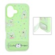 قاب Cute Puppy دولایه عروسک برجسته استندشو آینه ای Apple iPhone 17 - سبز