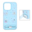 قاب Cute Puppy دولایه عروسک برجسته استندشو آینه ای Apple iPhone 15 Pro Max - آبی