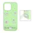 قاب Cute Puppy دولایه عروسک برجسته استندشو آینه ای Apple iPhone 15 Pro Max - سبز