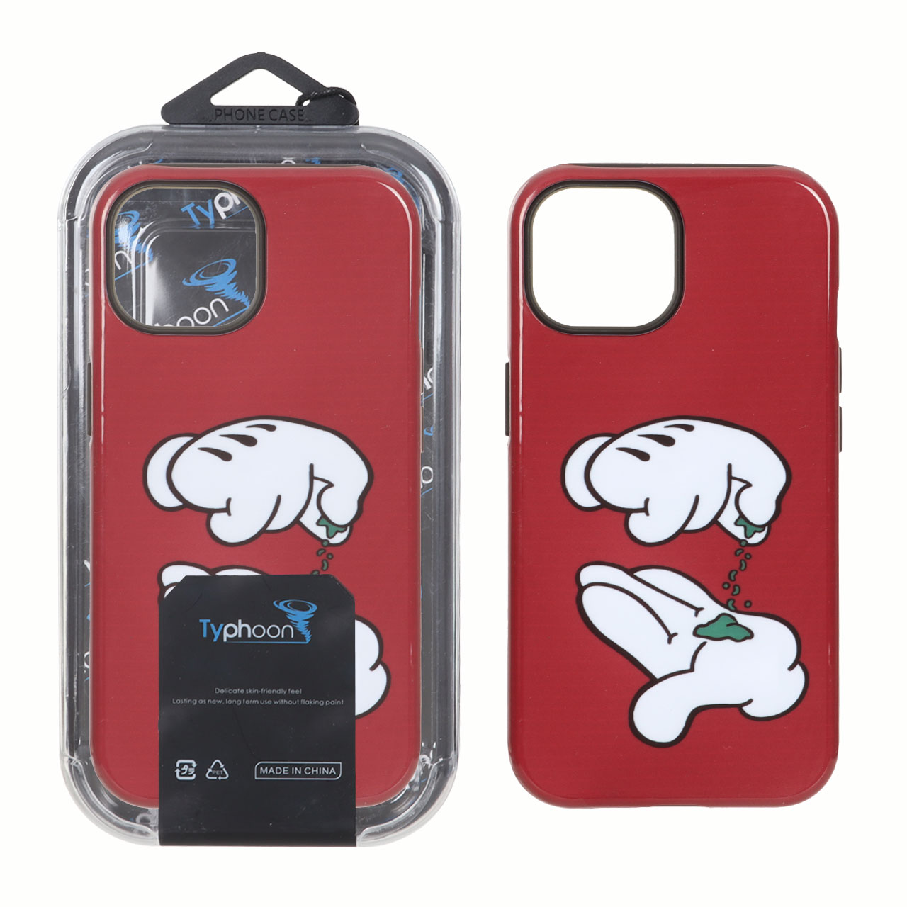 قاب Typhoon دو لایه طرح دار Apple iPhone 15 / iPhone 14 / iPhone 13 - کد 43 (پک دار)