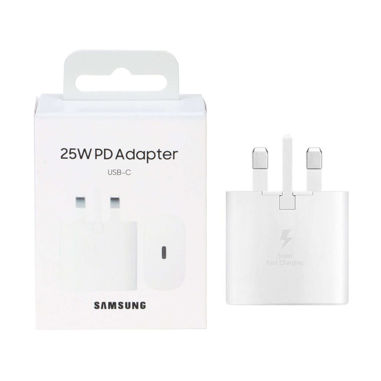 شارژر دیواری سه پین PD و فست Samsung مدل TA800 25W - سفید - SMO (گارانتی 6 ماهه شرکتی)