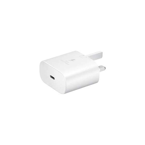 شارژر دیواری سه پین PD و فست Samsung مدل TA800 25W - سفید - SMO (گارانتی 6 ماهه شرکتی)
